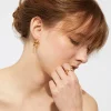 Boucles d'oreilles créoles Destinée dorées