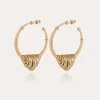 Boucles d'oreilles créoles Maranzana dorées