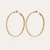 Boucles d'oreilles créoles Tresse dorées