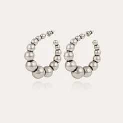 Boucles d'oreilles créoles Andy petit modèle argentées