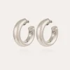 Boucles d'oreilles créoles Turner argentées