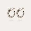 Boucles d'oreilles créoles Bronxy argentées