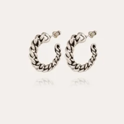 Boucles d'oreilles créoles Bronxy argentées