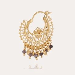 Boucles d'oreilles créoles Yuca dorées