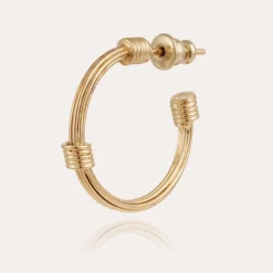 Boucles d'oreilles créoles Ariane mini dorées