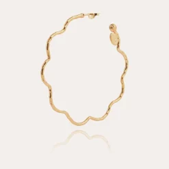 Boucles d'oreilles créoles Florette dorées