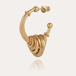 Boucles d'oreilles créoles Maranzana petit modèle dorées