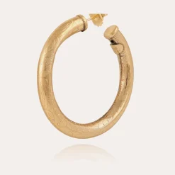 Boucles d'oreilles créoles Maoro petit modèle dorées