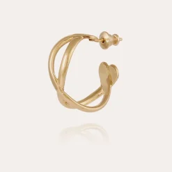 Boucles d'oreilles créoles Destinée dorées