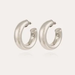 Boucles d'oreilles créoles Turner argentées