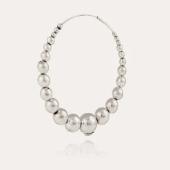 Boucles d'oreilles créoles Multiperla argentées