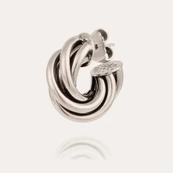 Boucles d'oreilles créoles Atik mini argentées