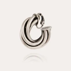 Boucles d'oreilles créoles Atik petit modèle argentées