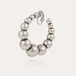 Boucles d'oreilles créoles Andy petit modèle argentées