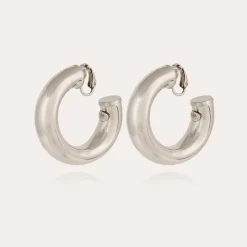 Boucles d'oreilles créoles Turner argentées