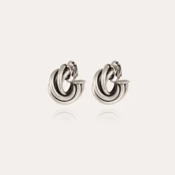 Boucles d'oreilles créoles Atik mini argentées