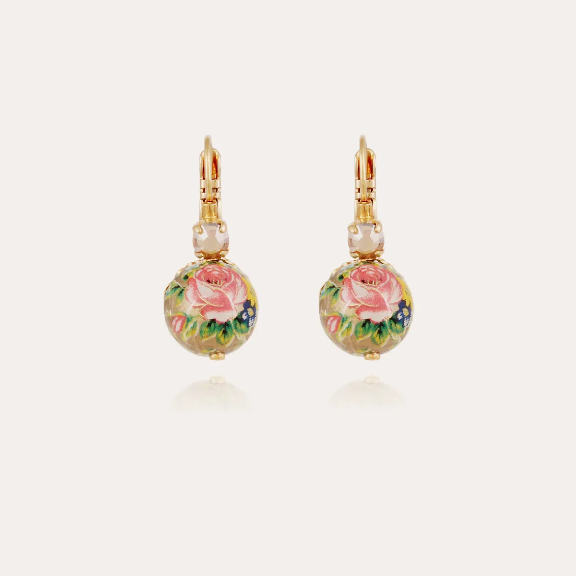 Boucles d'oreilles Décalco mini dorées