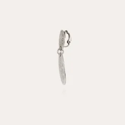 Boucles d'oreilles Diva double petit modèle argentées