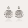 Boucles d'oreilles Diva grand modèle argentées