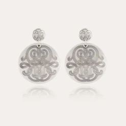 Boucles d'oreilles Diva grand modèle argentées
