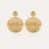 Boucles d'oreilles Diva grand modèle dorées