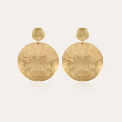 Boucles d'oreilles Diva grand modèle dorées