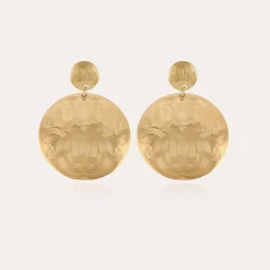 Boucles d'oreilles Diva grand modèle dorées