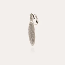 Boucles d'oreilles Diva grand modèle argentées