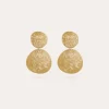 Boucles d'oreilles Diva Nuage petit modèle dorées