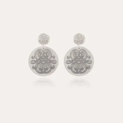 Boucles d'oreilles Diva petit modèle argentées