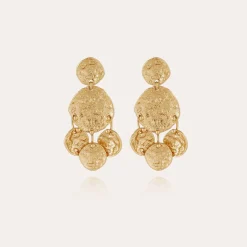 Boucles d'oreilles Eclipse Sequin petit modèle dorées