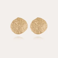 Boucles d'oreilles Eclipse Moon dorées