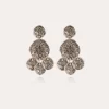 Boucles d'oreilles Eclipse Sequin petit modèle argentées