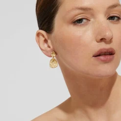 Boucles d'oreilles Eclipse petit modèle dorées