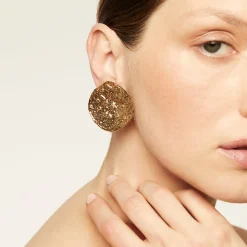 Boucles d'oreilles Eclipse Moon dorées