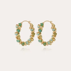 Boucles d'oreilles Eurydice petit modèle dorées