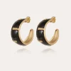 Boucles d'oreilles Idra émail dorées