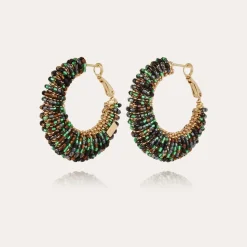 Boucles d'oreilles Izzia grand modèle dorées