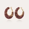 Boucles d'oreilles Izzia grand modèle dorées