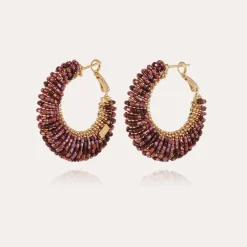 Boucles d'oreilles Izzia grand modèle dorées