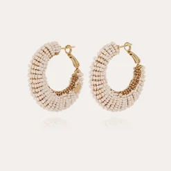 Boucles d'oreilles Izzia grand modèle dorées