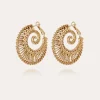 Boucles d'oreilles Izzia grand modèle dorées