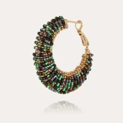 Boucles d'oreilles Izzia grand modèle dorées