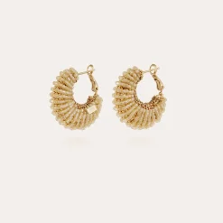Boucles d'oreilles Izzia petit modèle dorées