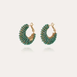 Boucles d'oreilles Izzia petit modèle dorées