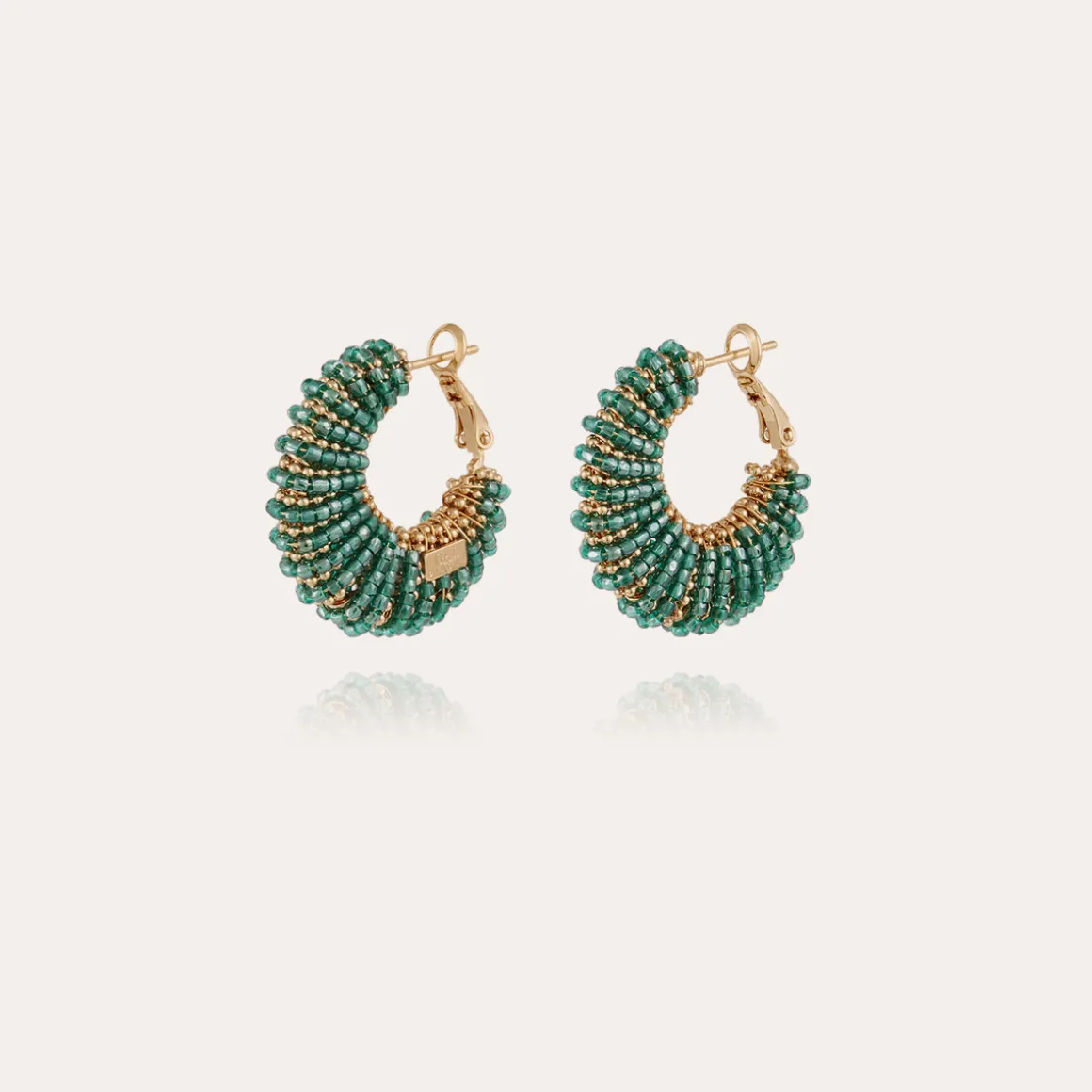 Boucles d'oreilles Izzia petit modèle dorées
