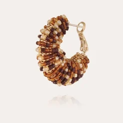 Boucles d'oreilles Izzia petit modèle dorées