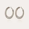 Boucles d'oreilles Izzia très grand modèle argentées