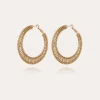 Boucles d'oreilles Izzia très grand modèle dorées