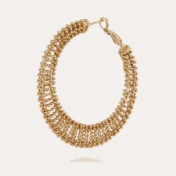 Boucles d'oreilles Izzia très grand modèle dorées